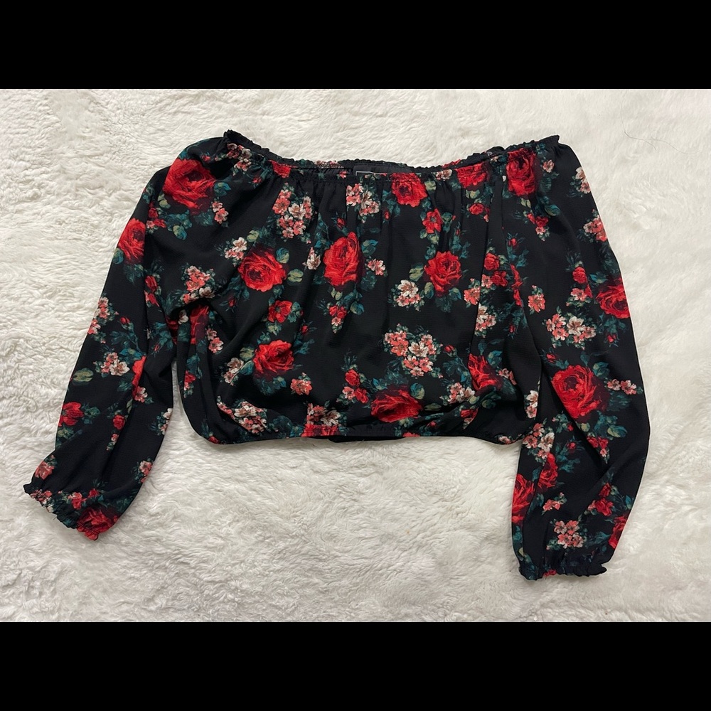 Rose long sleeve shirt